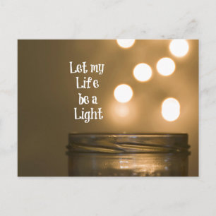 Laat mijn Leven een Licht Citaat zijn Briefkaart