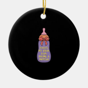 Laat mijn wieg 2am een fles meenemen keramisch ornament