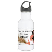 "Laat niemand je mond snoeren" Waterfles (Voorkant)