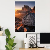 Laat Niets Anders Dan Voetafdrukken Achter Poster (Thuiskantoor)