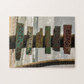 Laat niets anders dan voetafdrukken legpuzzel (Horizontaal)