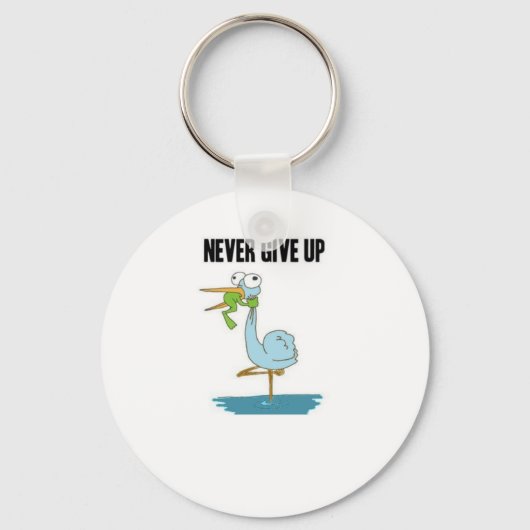Laat nooit het inspirerende design opgeven sleutelhanger (Voorkant)