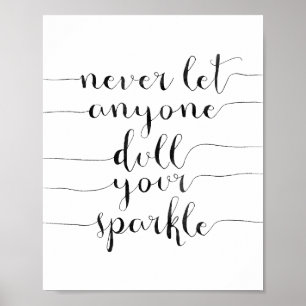 Laat nooit iemand je mond snoeren poster