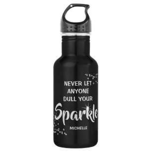 Laat nooit iemand je spaarwater optrekken waterfles 