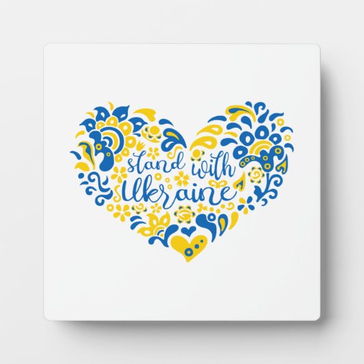 Laat Oekraïne met rust en hart Fotoplaat (Voorkant)