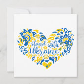 Laat Oekraïne met rust en hart Kaart (Voorkant)