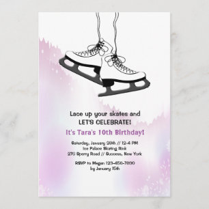 Laat omhoog uw (Witte) Uitnodiging van de Schaatse