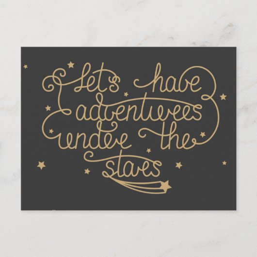 Laat ons avonturen hebben briefkaart (Voorkant)