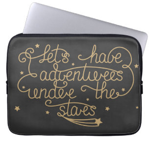 Laat ons avonturen hebben laptop sleeve