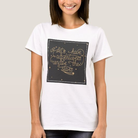 Laat ons avonturen hebben t-shirt (Voorkant)
