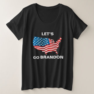 Laat ons Brandon vrouwen plus T-Shirt formaat