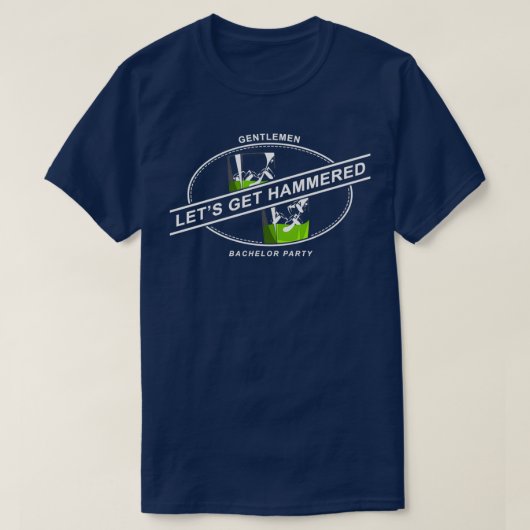 Laat ons dronken slaan Cadeau-idee voor vrijgezell T-shirt (Design voorkant)
