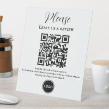 Laat ons een review QR-code achter