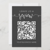 Laat ons een Review QR code grijs chique modern mi (Voorkant)