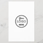 Laat ons een Review QR Code Social Media Logo Whit Flyer (Achterkant)