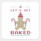 Laat ons gaan werken vierkante sticker (Voorkant)