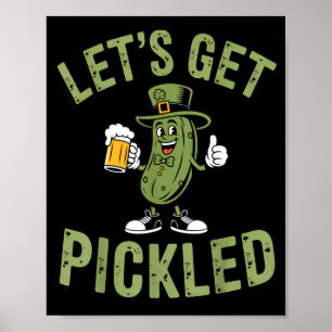 Laat Ons Ingemaakt St. Patricks Dag Bierliefhebber Poster