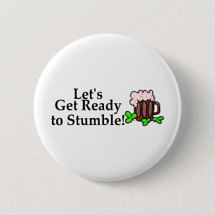Laat ons klaar zijn om te verdubbelen ronde button 5,7 cm