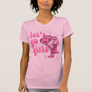 Laat ons meiden naar Disco Cowgirl Bachelorette T-shirt