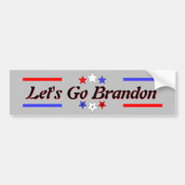 Laat ons met brandon gaan FJB Red White Blue Stars Bumpersticker
