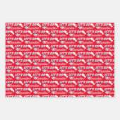 Laat ons met kerst gaan inpakpapier vel (Voorkant 3)