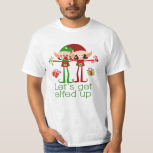 Laat ons met kerstcadeautjes komen op persoonlijke t-shirt