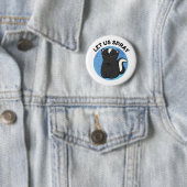 Laat ons Spray Funny Skunk Pun Ronde Button 5,7 Cm (In situ)