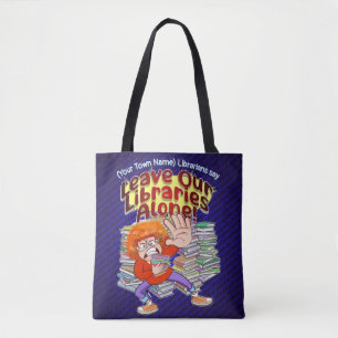 Laat onze bibliotheken met rust draagtas