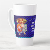 Laat onze bibliotheken met rust! latte mok (Linkerhoek)