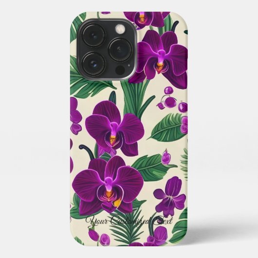 Laat Orchideeënbloemen bloeien in je leven iPhone Hoesje (Achterkant)