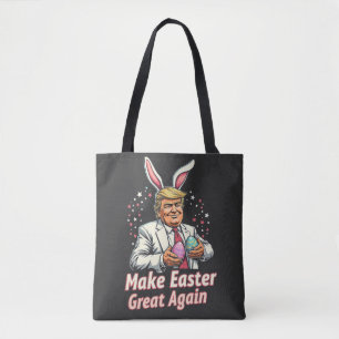 Laat Pasen weer geweldig zijn Pasen Trump Eieren Draagtas