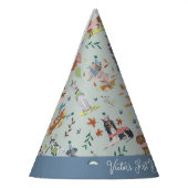 Laat Pawty Blue Dog Puppy Verjaardagsfeestje Feesthoedjes (Links)