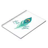 Laat Peacock-doether los Notitieboek (Linkerzijde)