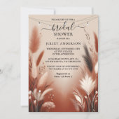 Laat rustieke Boho Autumn Ombre Bruin Vrijgezellen Kaart (Voorkant)