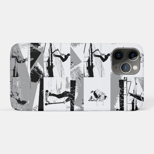 Laat scoot rond - Stunt scooter rijder Case-Mate iPhone Case (Achterkant (horizontaal))