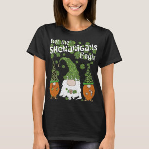 Laat Shenanigans beginnen kabouters Groene Klavers T-shirt