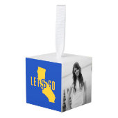 Laat SJ gaan Kubus Ornament (Voorkant hoekig)