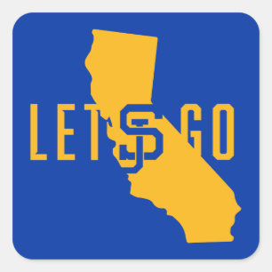 Laat SJ gaan Vierkante Sticker