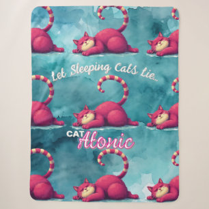 Laat slapende katten Catatonic Sherpa deken liggen