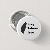 Laat Taiwan vrij Ronde Button 3,2 Cm (Voorkant /achterkant)