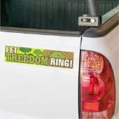 Laat Treedom Ring. Bumpersticker (Op Truck)