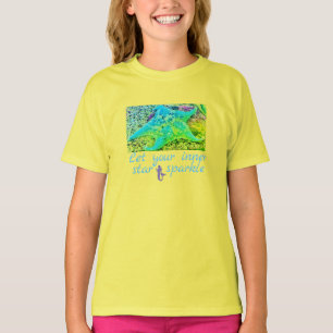 LAAT UW BINNENSTAR SPARKLE - STAR FISH - GIRL'S T-SHIRT