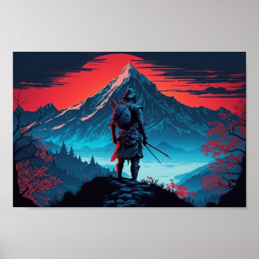 Laat uw binnenste wasmachine los met Samurai-Poste Poster (Voorkant)