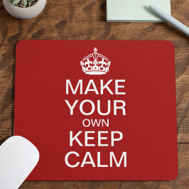 Laat uw eigen kalm houden en voer uw mousepad uit muismat