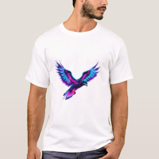 Laat uw elektrische Cyber Falcon-T-shirt los T-shirt