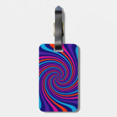 Laat uw Gezegde voor 'Keep Calm' op een meerkleuri Bagagelabel (Achterkant verticaal)