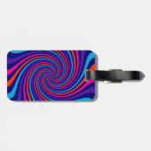 Laat uw Gezegde voor 'Keep Calm' op een meerkleuri Bagagelabel (Achterkant horizontaal)