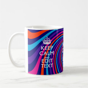 Laat uw Gezegde voor 'Keep Calm' op een meerkleuri Koffiemok