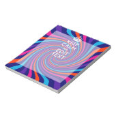 Laat uw Gezegde voor 'Keep Calm' op een meerkleuri Notitieblok (Gedraaid)