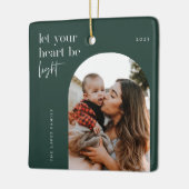 Laat uw hart lichtboogfoto zijn keramisch ornament (Links)